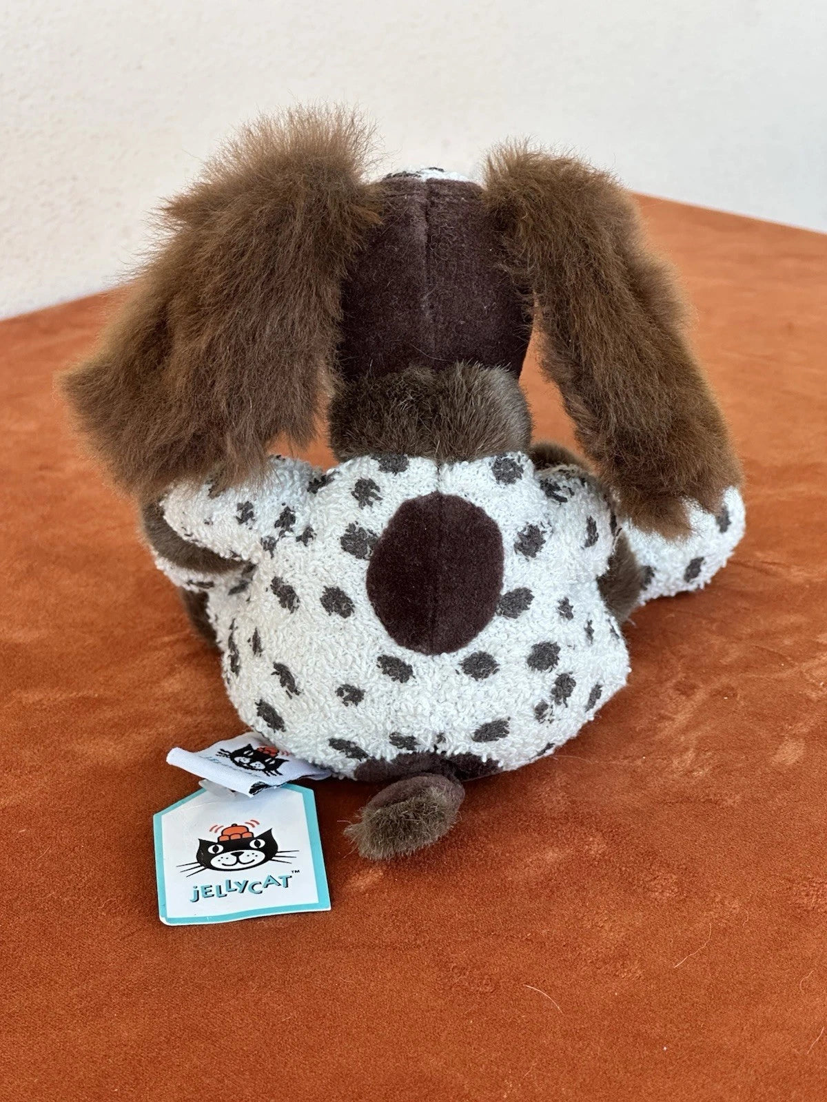 NUOVO Jellycat Riff Ruff Dog Nuovo con etichette Raro Vintage Springer Spaniel Morbido Giocattolo Ritirato