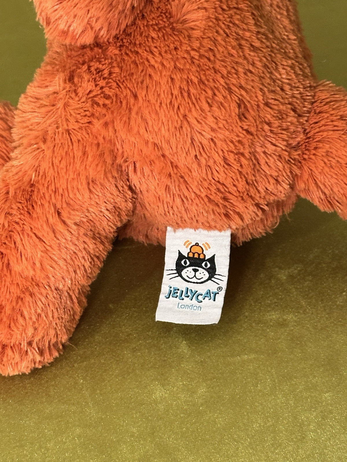 Peluche Jellycat Cushy Fox Vivid Orange Fox giocattolo morbido raro ritirato medio 12"-