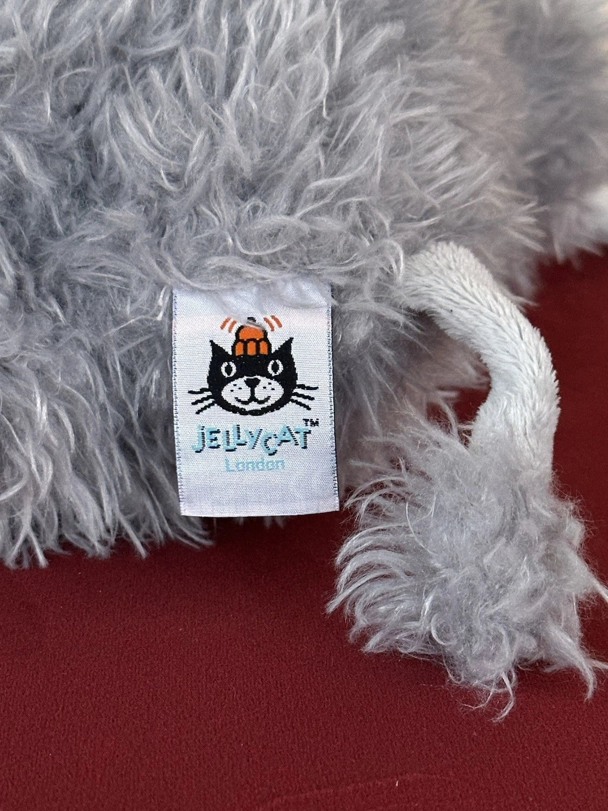 Jellycat Tiggalope Asino Raro Giocattolo Morbido Pensionato Mulo Grigio Peluche Giocattolo cm.36