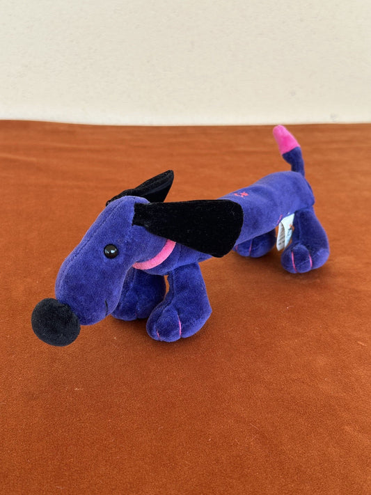 Peluche morbido cane bassotto cucciolo Jellycat Pootlin raro - collezione 2002 ritirato-
