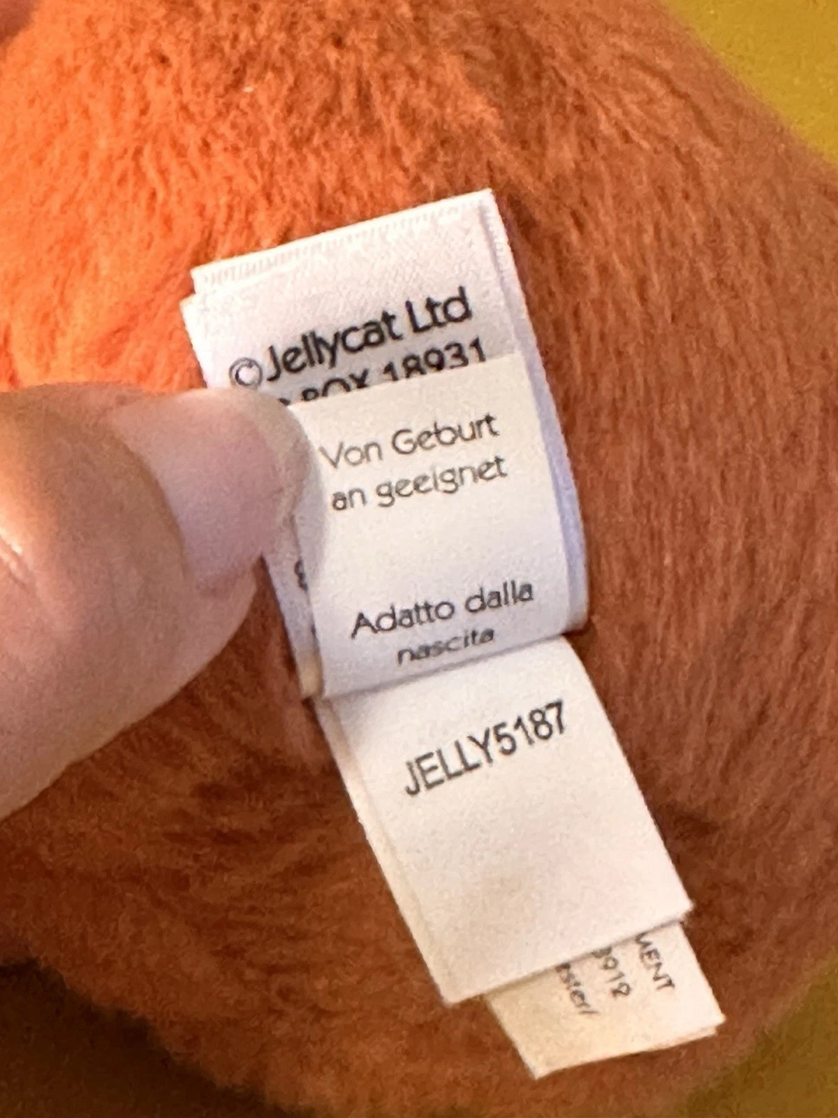 Jellycat Fluffy Pumpkin BNWOT Tiny Rare Retired Squash HTF Halloween Soft Toy