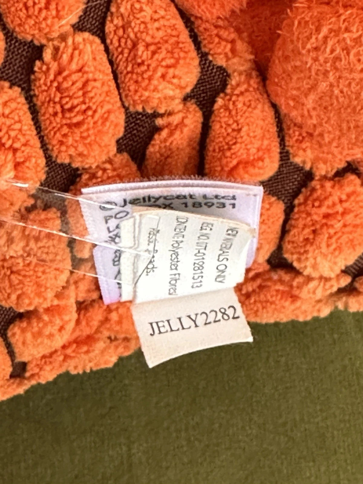Jellycat Boppy Dino BNWOT Orange Prehistoric Dinosaur Cordy Roy cm.27 Soft Toy