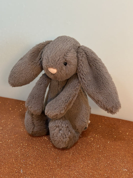 Peluche coniglietto tartufo Jellycat piccolo timido ritirato raro coniglio marrone freddo-