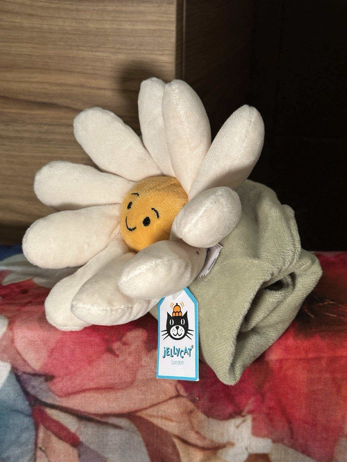 NUOVO Jellycat Fleury margherita succhietto nuovo con etichette bianco fiore morbido piumino coperta bambino-
