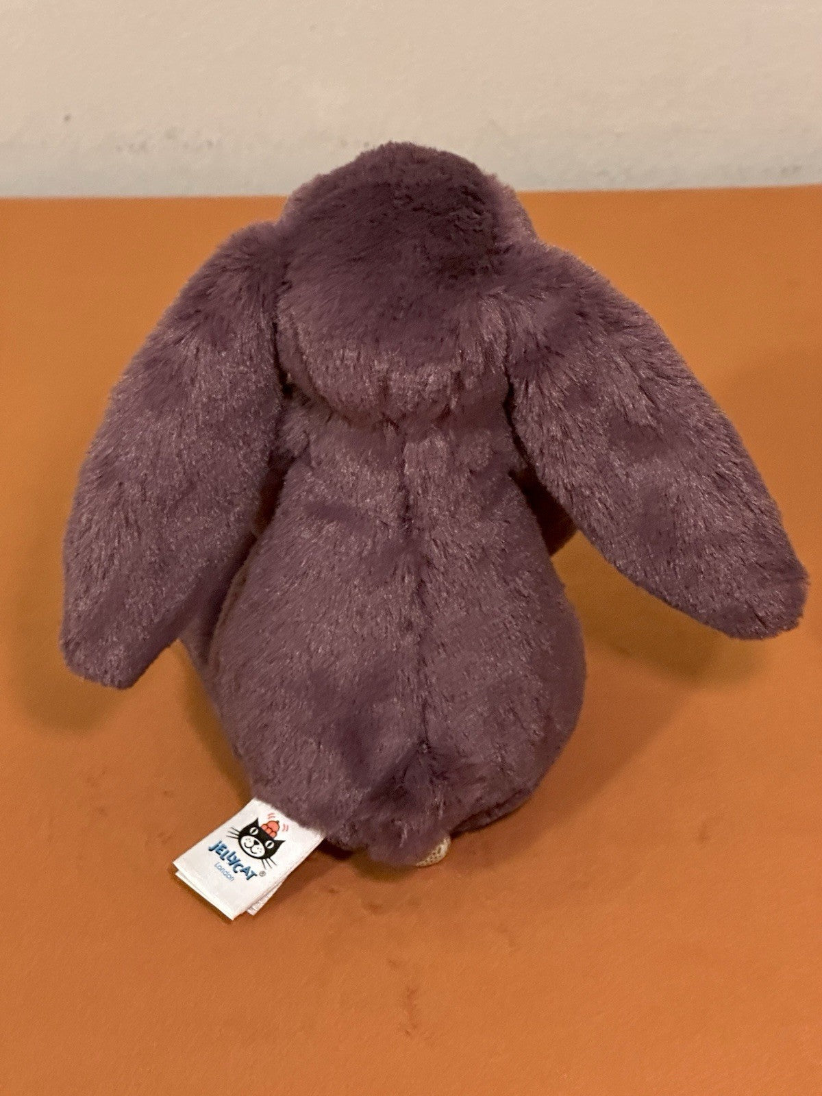 Peluche morbido Jellycat piccolo coniglietto prugne timido nuovo senza etichette coniglio prugna ritirato raro-