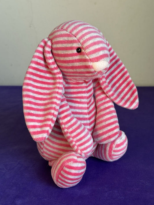 Jellycat Edizione Speciale Bashful Bon Bon Bunny Stripped Rosa Grigio Raro Ritirato-