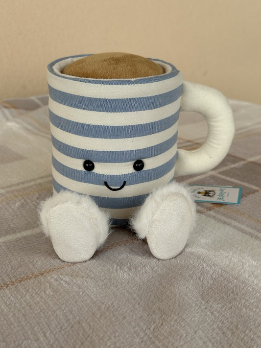NUOVA tazza di tè Jellycat Amuseables Rosie Lea nuova con etichette tazza cibo e bevande giocattolo esclusivo-