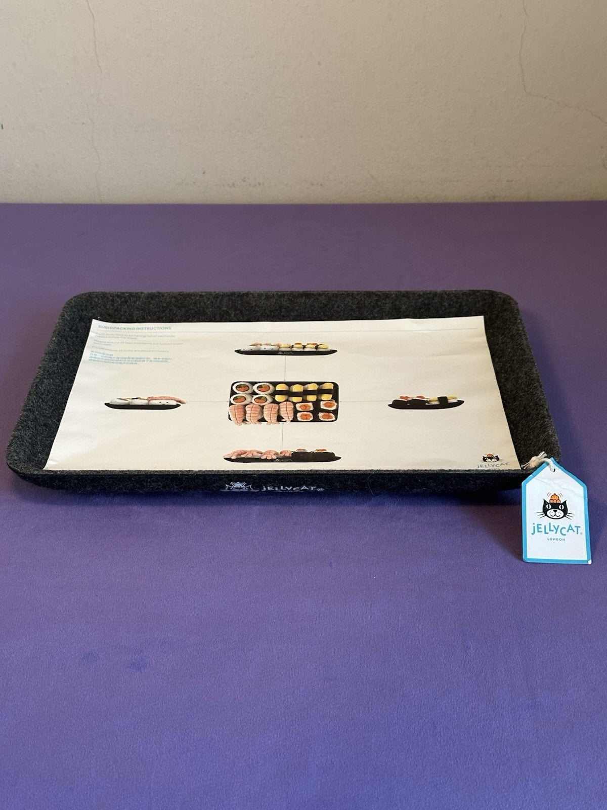 NUOVO Jellycat Set Silly Sushi Maki, Nigiri, California e vassoio ritirato tutto nuovo con etichette-