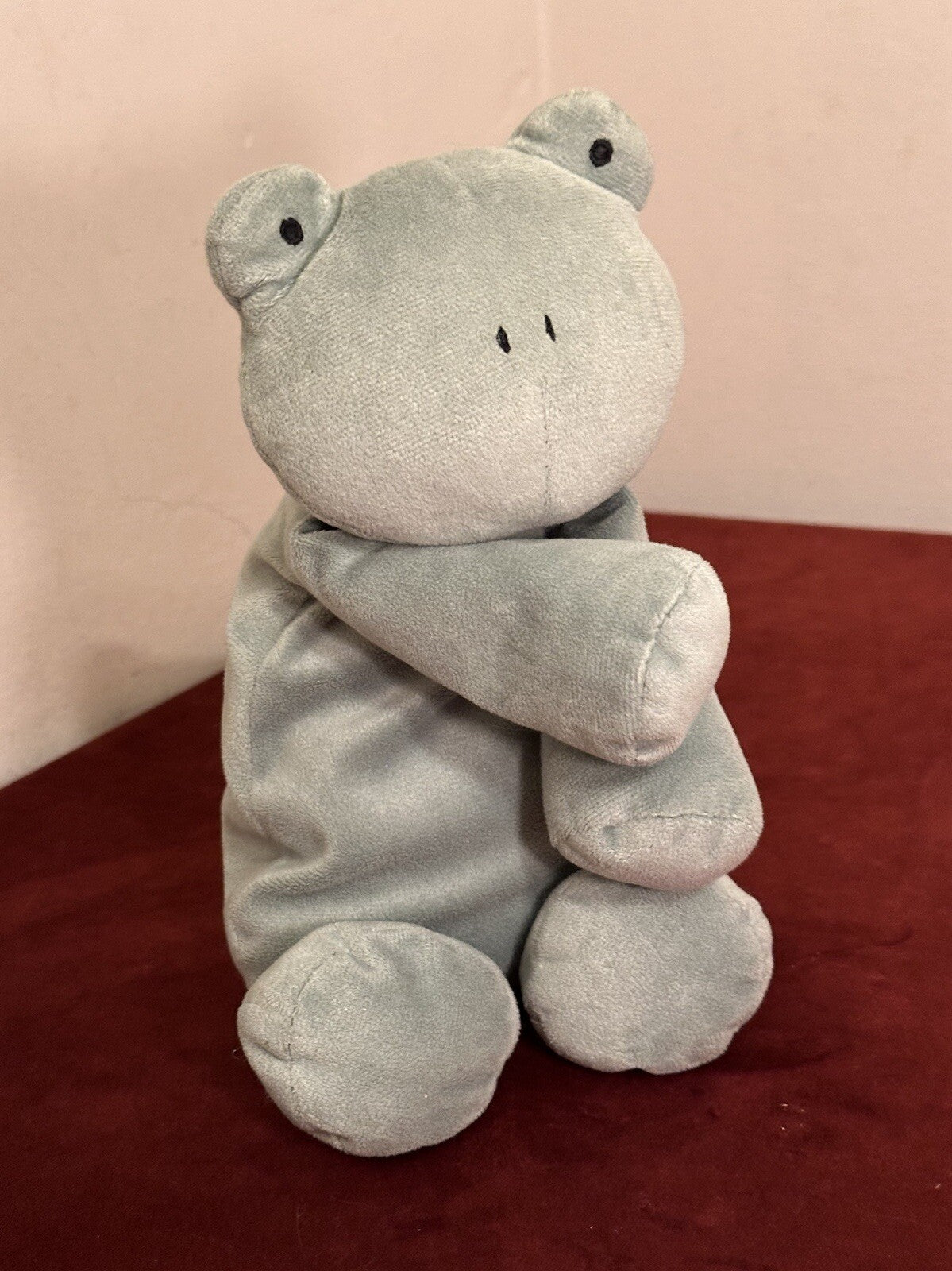 Peluche Jellycat Dozydou Frog raro peluche rane velluto verde in pensione HTF-