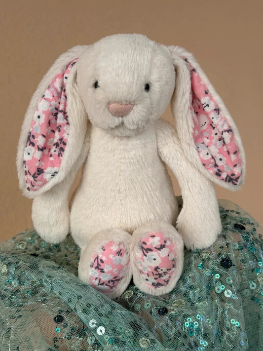 Jellycat small Cream Cherry Blossom Bunny