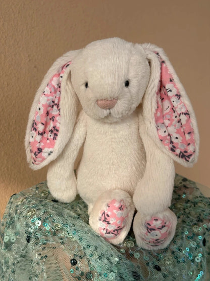 Jellycat small Cream Cherry Blossom Bunny - 4