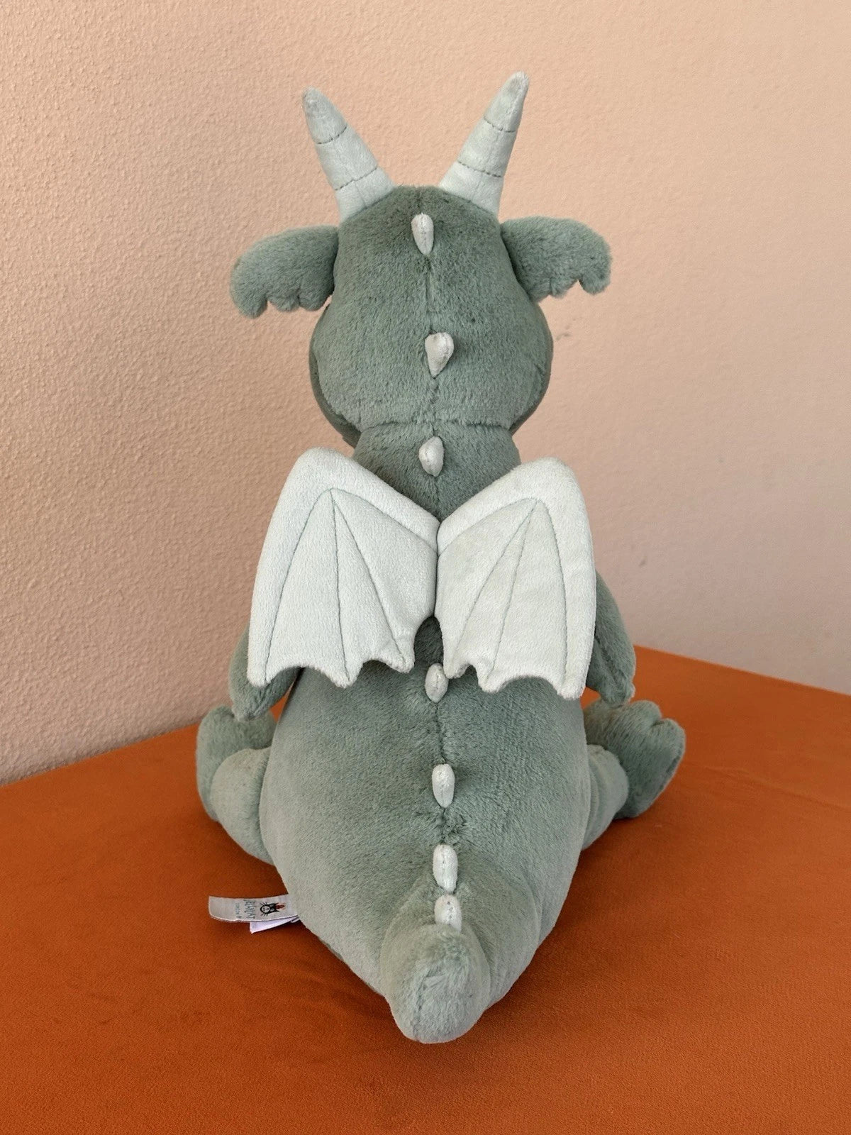 Drago Jellycat Adon nuovo senza etichette raro drago verde in pensione giocattolo morbido
