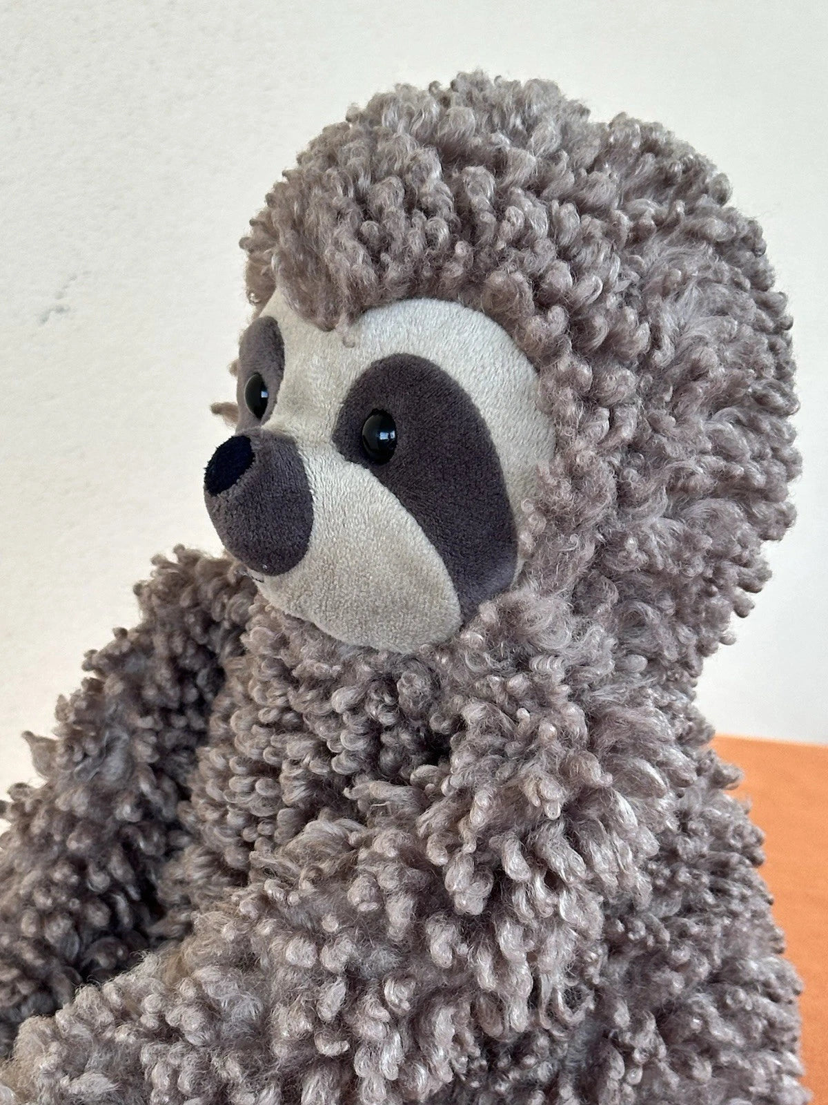 Rarissimo peluche Jellycat Cicerone bradipo riccio marrone beige in pensione cm.40