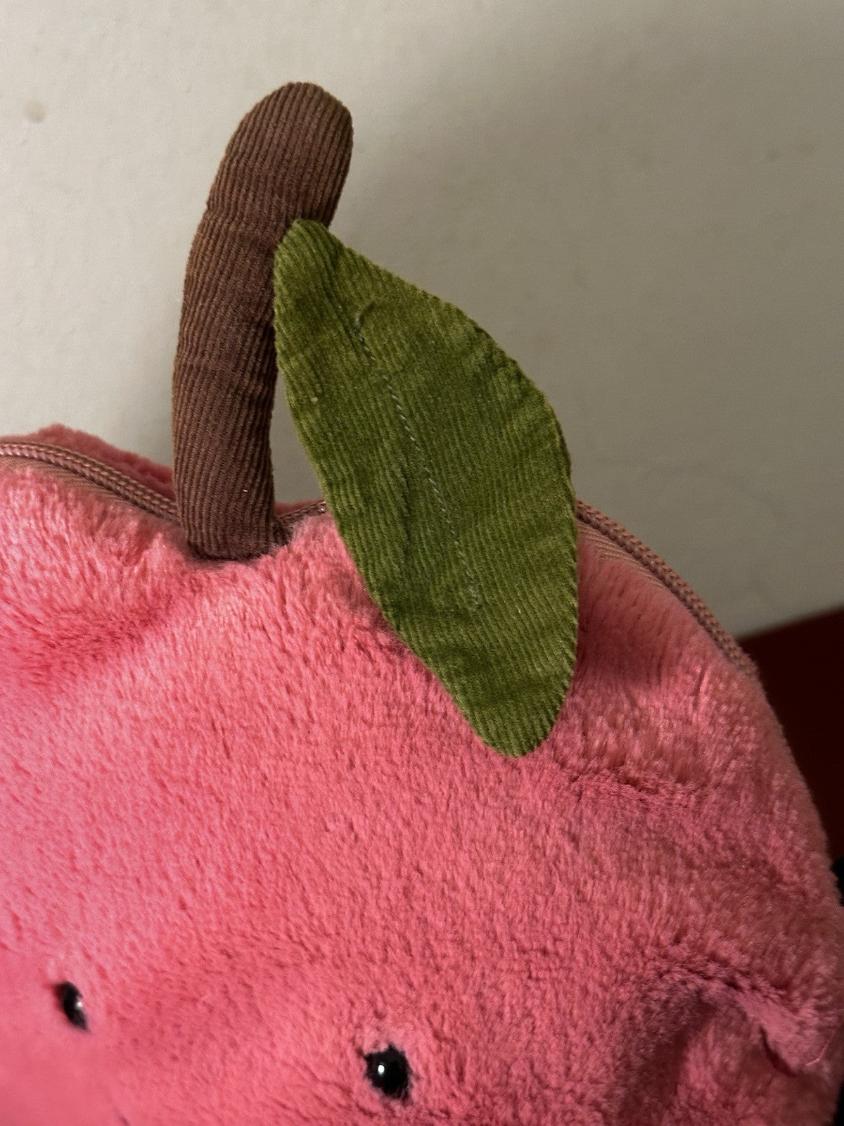 Jellycat Borsa Ciliegia Amusabile Ritirata HTF Frutta Cibo Ciliegie Giocattolo Morbido Raro Peluche-
