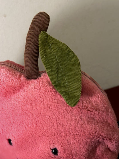 Jellycat Borsa Ciliegia Amusabile Ritirata HTF Frutta Cibo Ciliegie Giocattolo Morbido Raro Peluche-