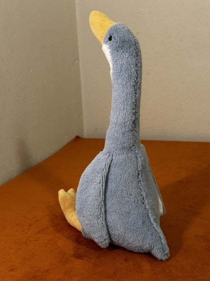 Peluche Jellycat Daisy Runner Duck nuovo senza etichette blu chiaro oca media raro uccellino in pensione-