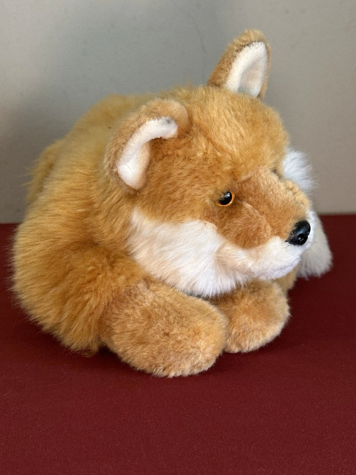 Rarissimo peluche WWF Oko volpe rossa sdraiata 26 cm 10” volpe arancione ritirato