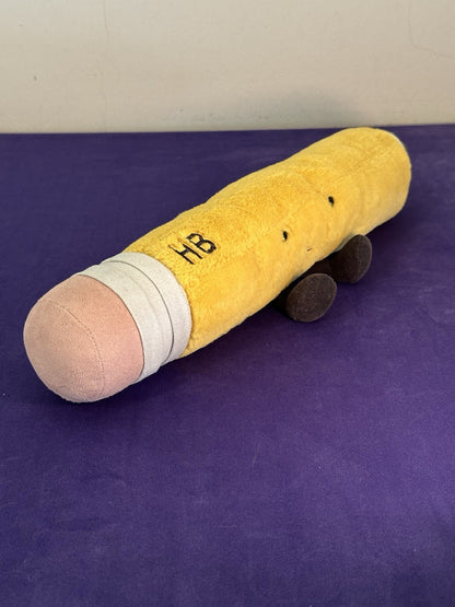 Matita Jellycat Amuseable GRANDE nuova senza etichette originale giallo vivo cm.40 ritirata-