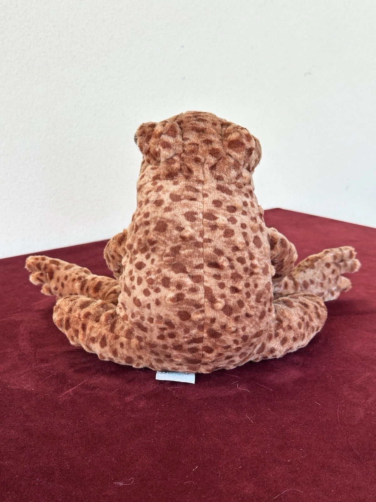 Peluche Jellycat Toby Toad nuovo senza etichette marrone medio morbido giocattolo berretto 12" ritirato raro