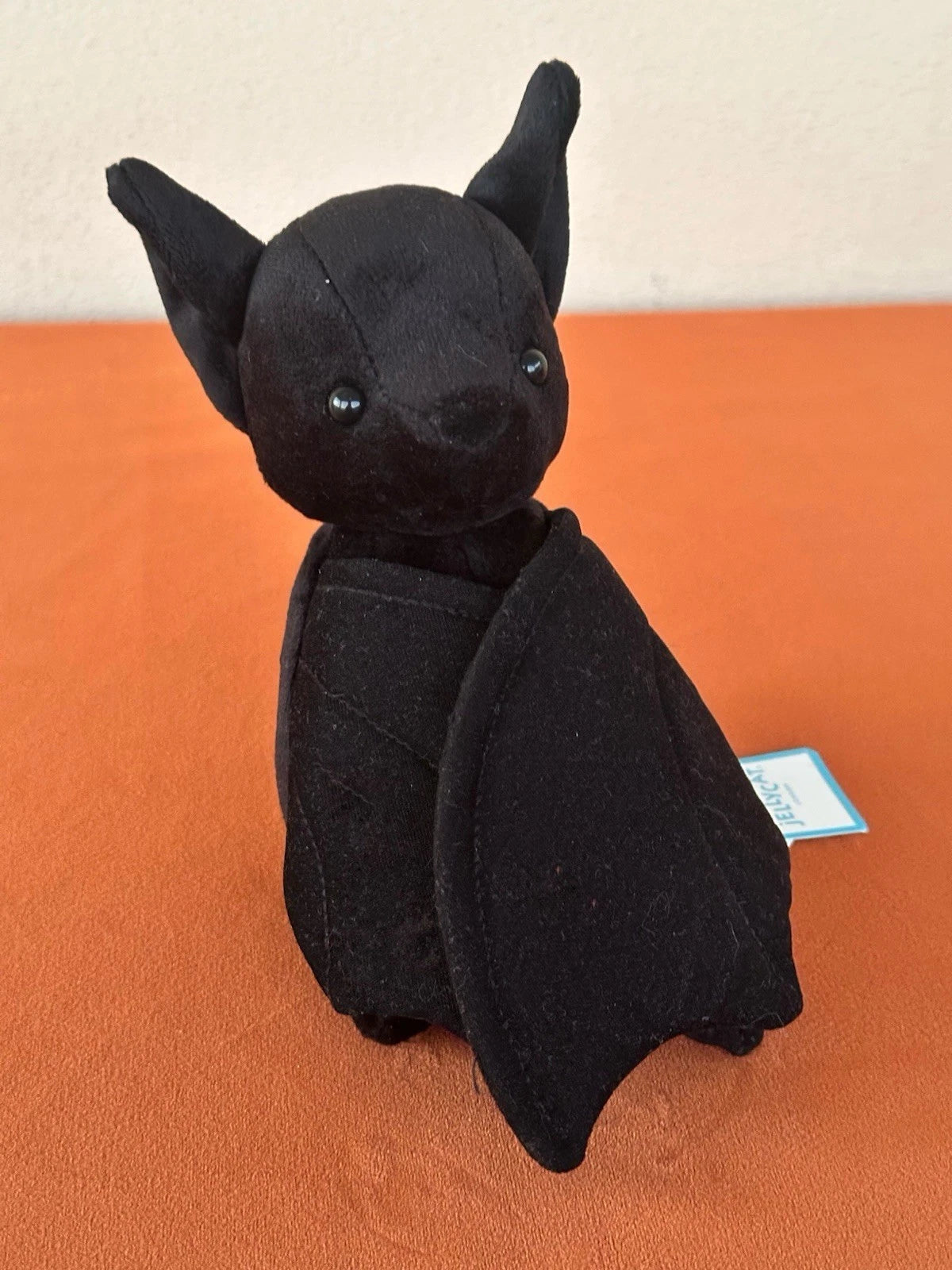 NEW Jellycat Wrapabat Black BNWT Velvety Dark Bat Retired Halloween Rare Plush