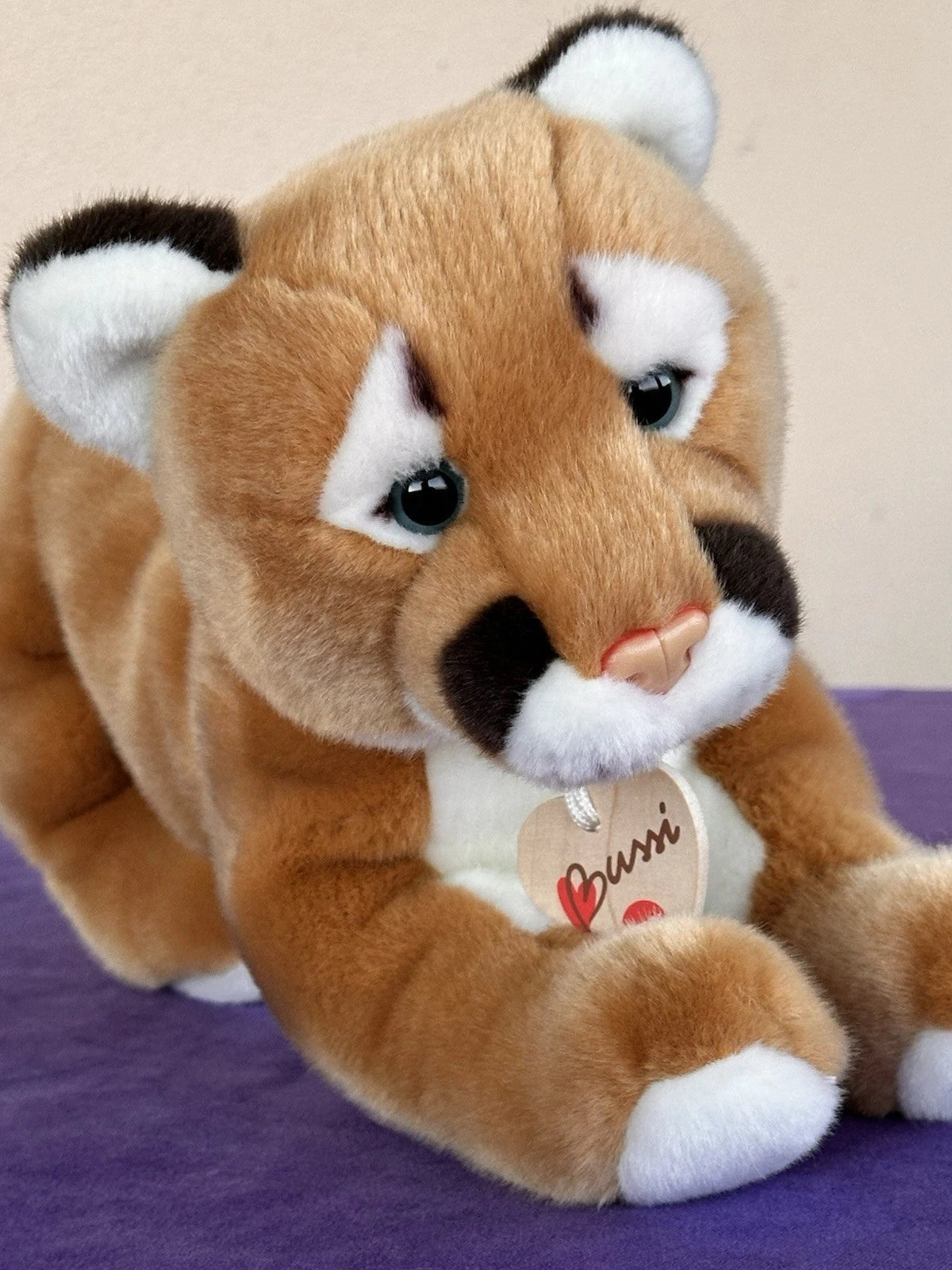 Trudi Bussi Puma Plush Wild Big Cat Cougar Rare Retired Mountain Lion Soft Toy