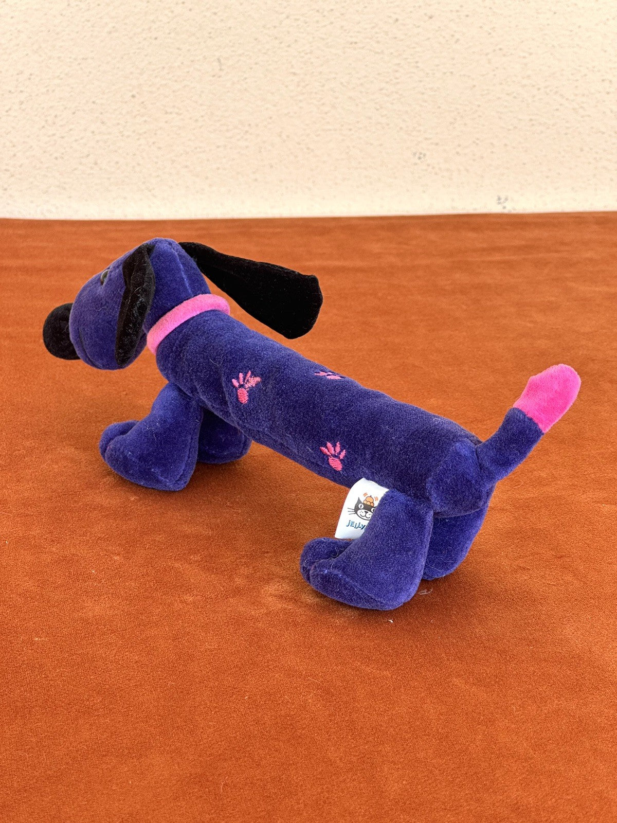 Peluche morbido cane bassotto cucciolo Jellycat Pootlin raro - collezione 2002 ritirato-