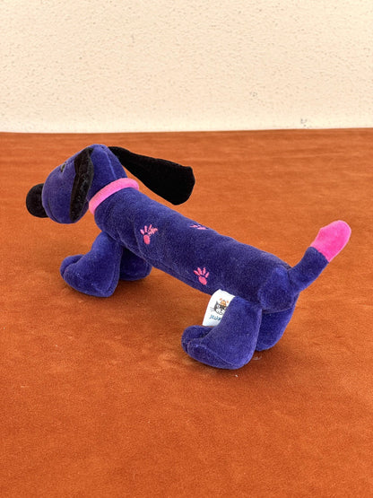Peluche morbido cane bassotto cucciolo Jellycat Pootlin raro - collezione 2002 ritirato-