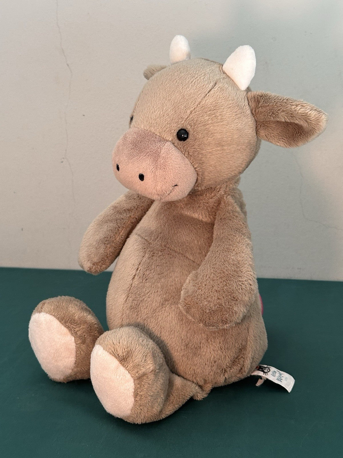 Peluche Jellycat Medium Mellymoo Cow Little Jellycat vitello marrone ritirato raro 16"-