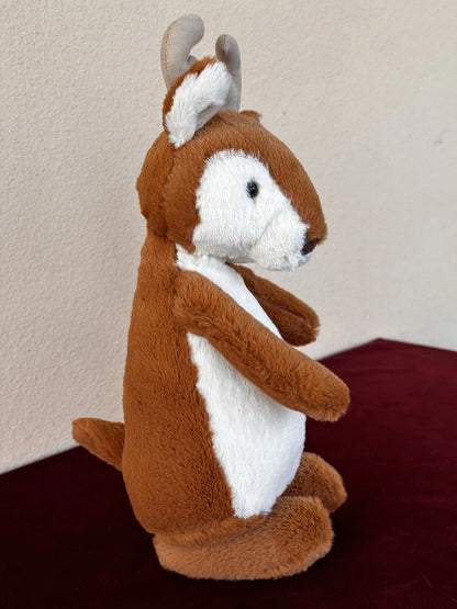 New Jellycat Medium Bobkin Reindeer BNWT Woodland Winter Deer Retired Rare Plush