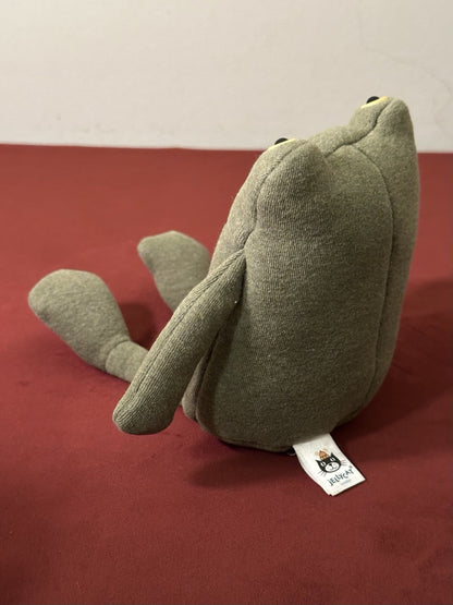 Maglia Jellycat Geek Frog verde anfibio rara ritirata giocattolo morbido da collezione-