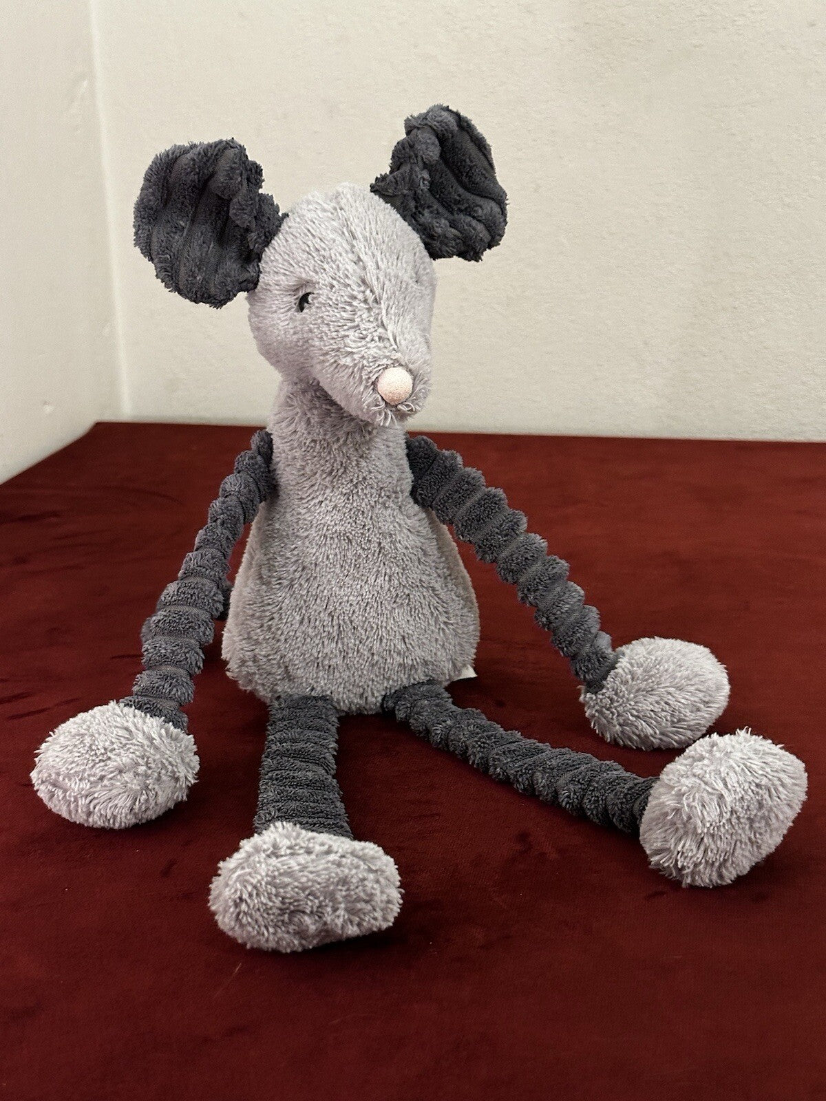 Peluche Jellycat Slinky Mouse Rat raro ritirato cm.36 HTF topi giocattolo morbido Cordy Roy-