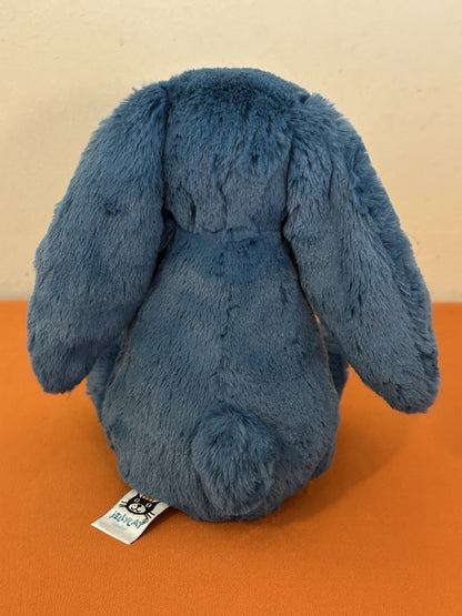 NUOVO coniglietto minerale Jellycat Medium Bashful nuovo con etichette blu benzina raro coniglio-