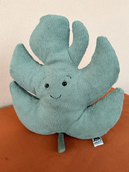 Jellycat Tropical Palm Leaf BNWOT Large Green Leave Rare Retired Soft Toy Plush