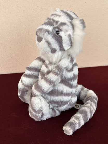 Jellycat Medium Bashful Sacha Snow Tiger BNWOT Rare Retired Big Cat Plush Toy