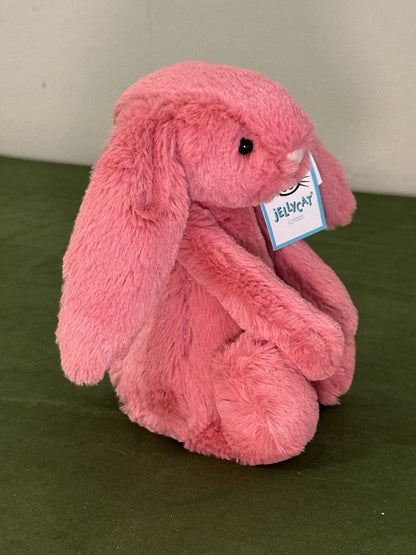NUOVO coniglietto Jellycat Small Bashful Cerise nuovo con etichette rosa coniglio ciliegia raro ritirato 12"-