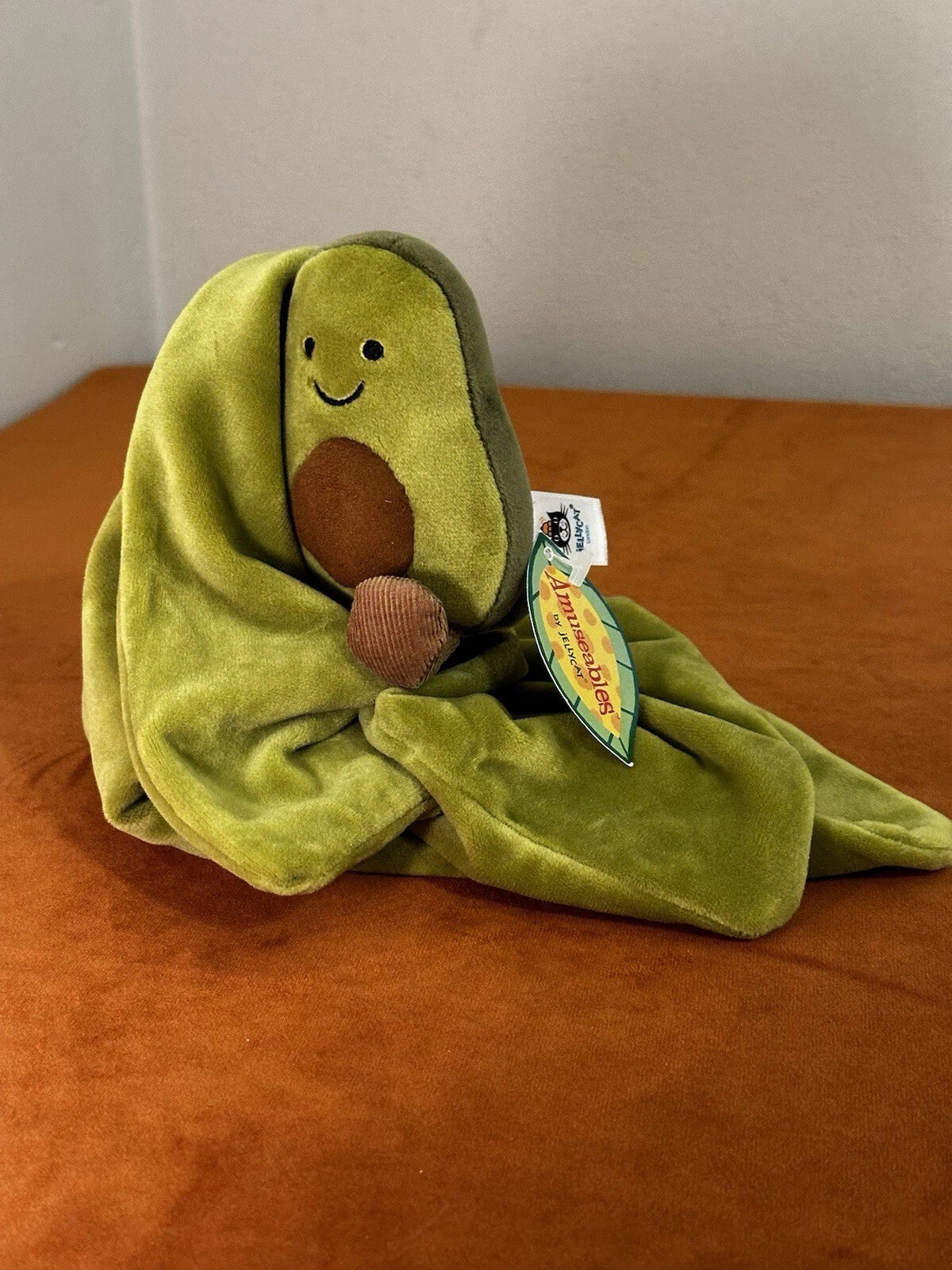New Jellycat Amuseables Avocado Soother BNWT Vegetable Blanket Comforter Rare