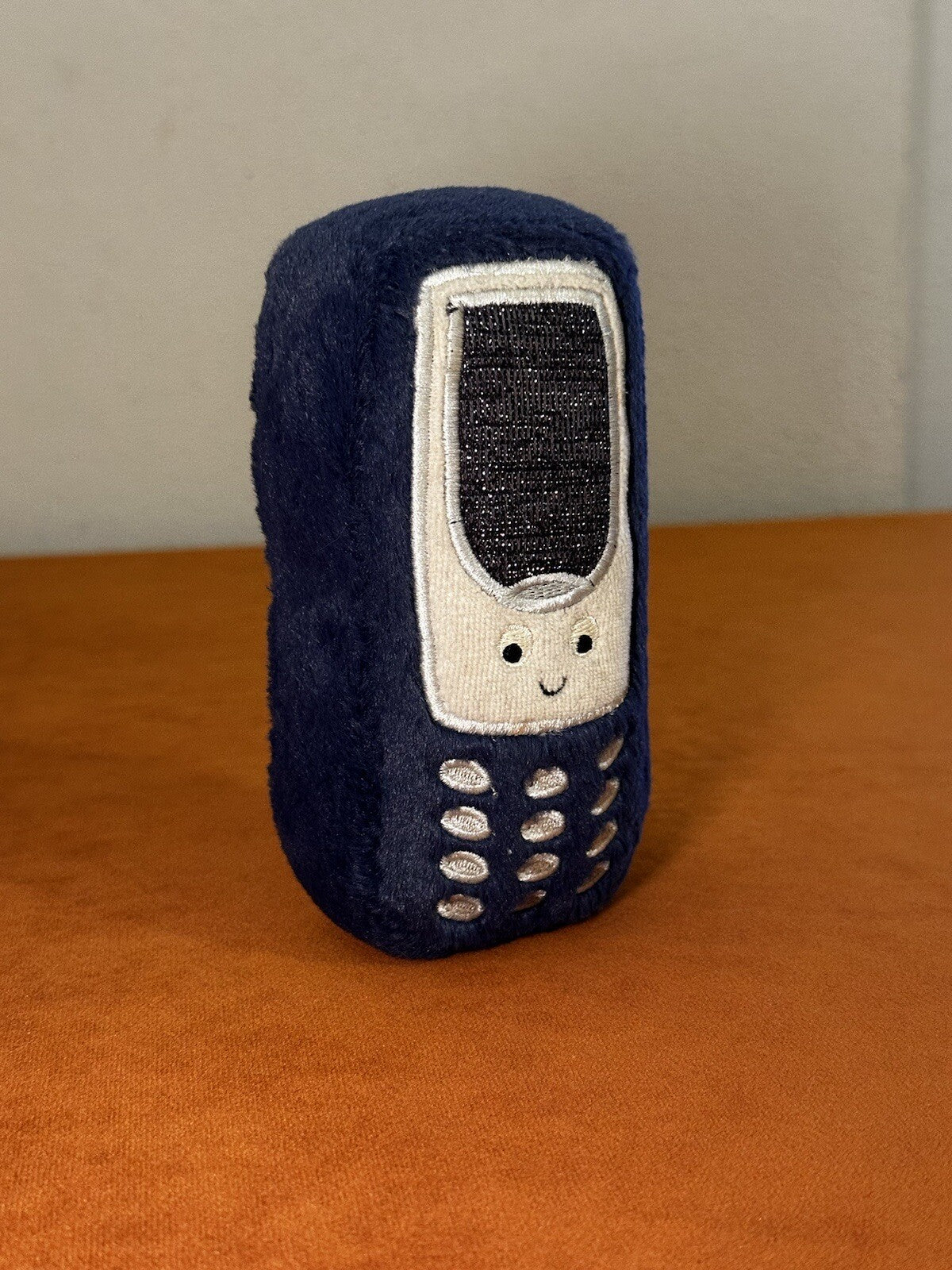 Cellulare Jellycat Wiggedy nuovo senza etichette cellulare morbido giocattolo peluche funzionante-