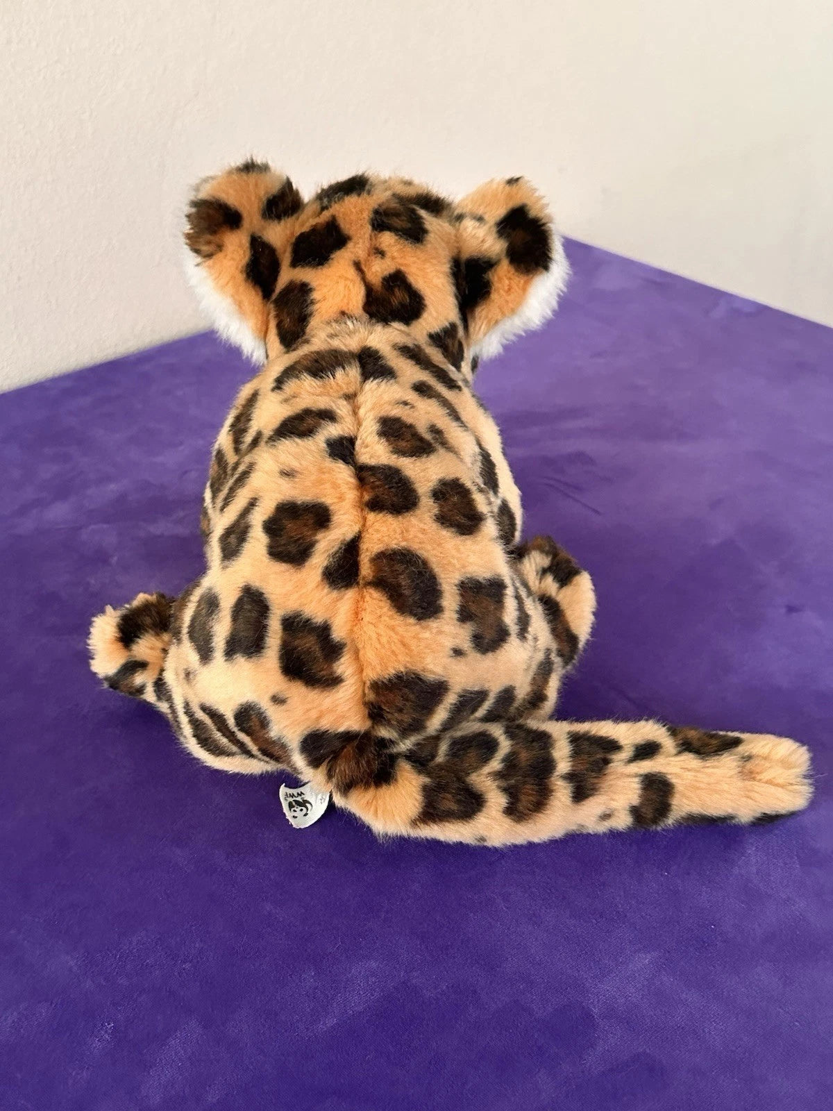WWF Anna Club Plush Lying Down Leopard Rare Retired HTF Soft Toy Collectible