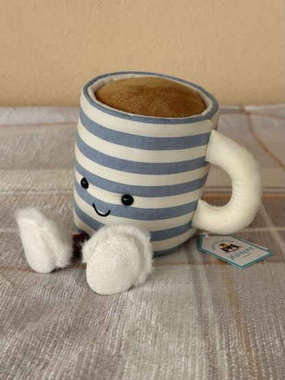 NUOVA tazza di tè Jellycat Amuseables Rosie Lea nuova con etichette tazza cibo e bevande giocattolo esclusivo-