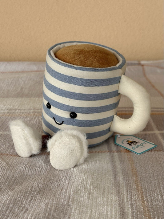 NUOVA tazza di tè Jellycat Amuseables Rosie Lea nuova con etichette tazza cibo e bevande giocattolo esclusivo-