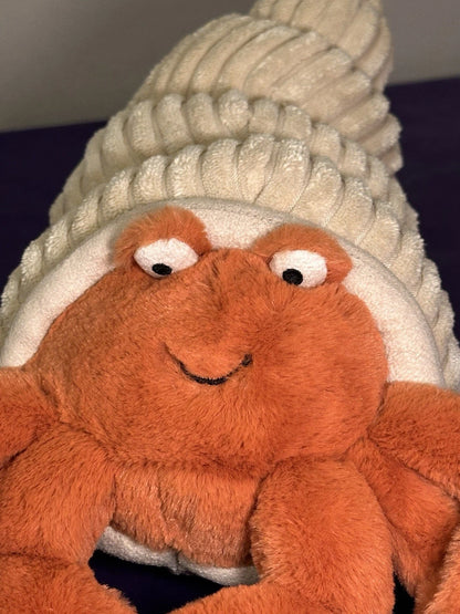 Peluche Jellycat Herman Eremita Granchio Giocattolo Morbido Ritirato Raro cm.30 Vita Marina