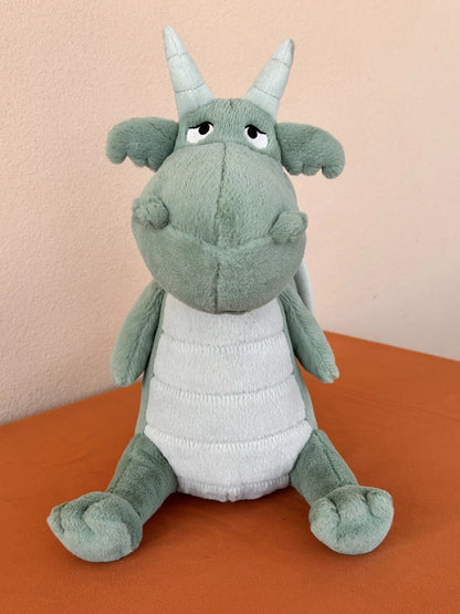 Jellycat Adon Dragon BNWOT Rare Retired Green Dragon Soft Toy