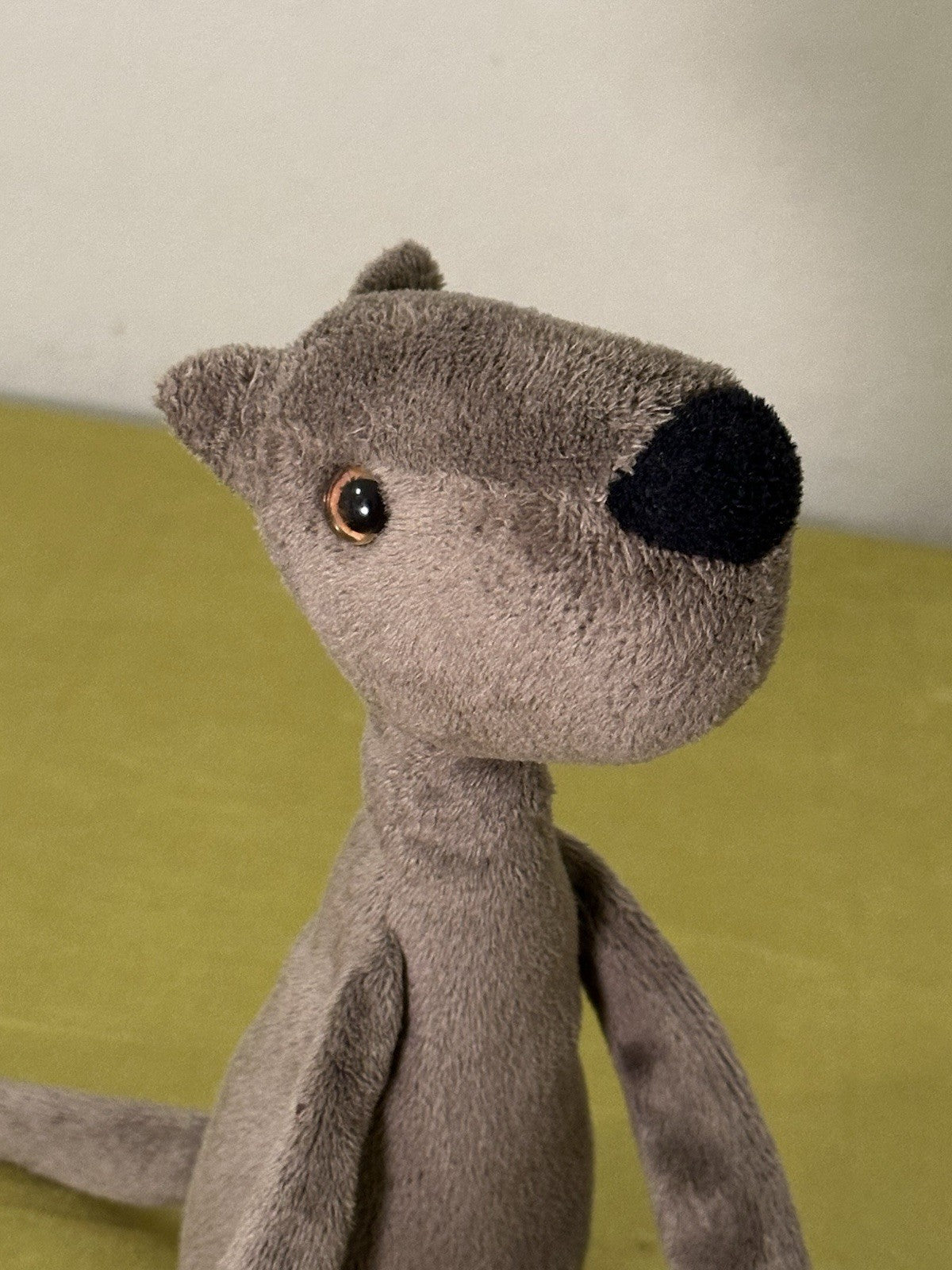 Peluche Jellycat Rumplekin Mutt marrone grigio cane raro cucciolo in pensione cm.30-