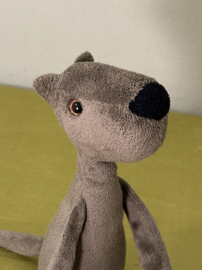 Peluche Jellycat Rumplekin Mutt marrone grigio cane raro cucciolo in pensione cm.30-