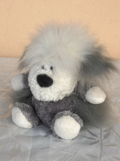 Jellycat Pudding Sheepdog nuovo senza etichette bicolore cucciolo cane raro cucciolo in pensione peluche cm.15