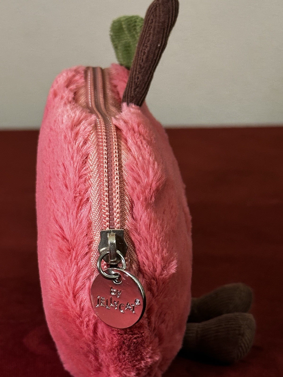 Jellycat Borsa Ciliegia Amusabile Ritirata HTF Frutta Cibo Ciliegie Morbida Rara Peluche-