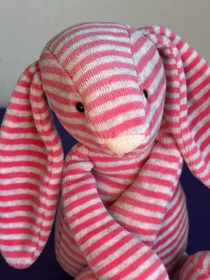 Jellycat Edizione Speciale Bashful Bon Bon Bunny Stripped Rosa Grigio Raro Ritirato-
