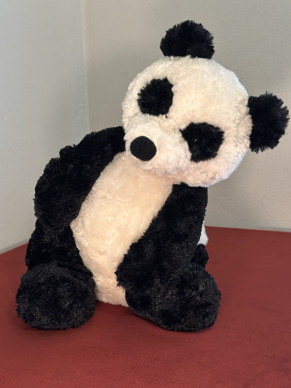Peluche Jellycat Large Bartlesham Panda nuovo senza etichette raro vintage ritirato nero panna cm40-