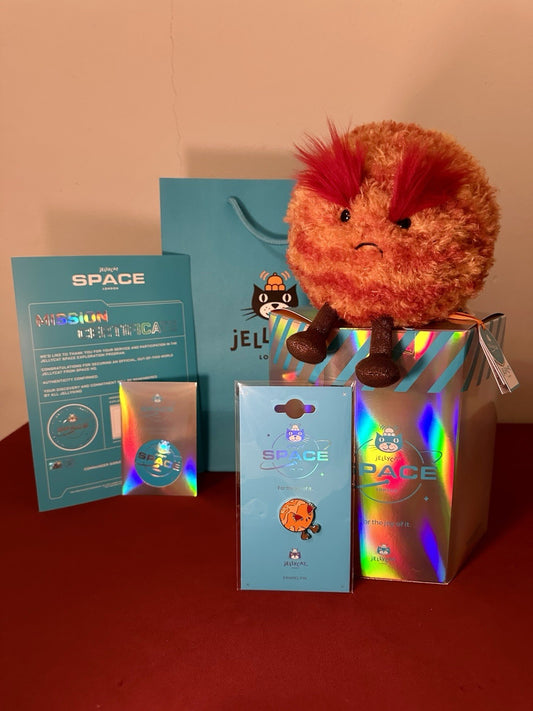 NUOVO Jellycat Amuseables Planet Mars nuovo con etichette collezione spaziale esclusiva set completo-