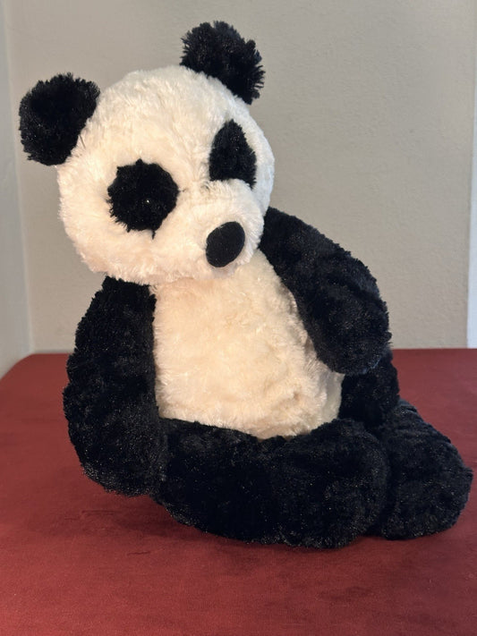 Peluche Jellycat Large Bartlesham Panda nuovo senza etichette raro vintage ritirato nero panna cm40-